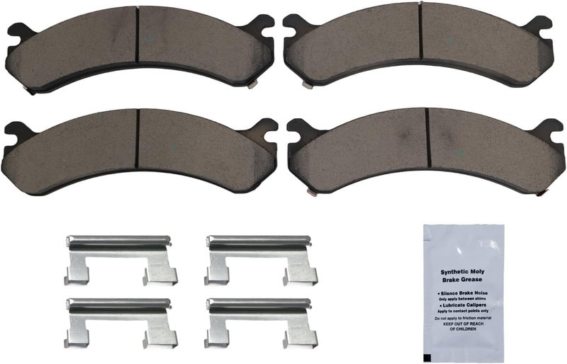 HUSCH D784 Front Ceramic Brake Pads Kit Fit For Cadillac DeVille 2002-2005, For Chevrolet Avalanche 2500 2002-2006, For Silverado 1500 2005-2006, For Silverado 1500 Classic 2007 - Image 2